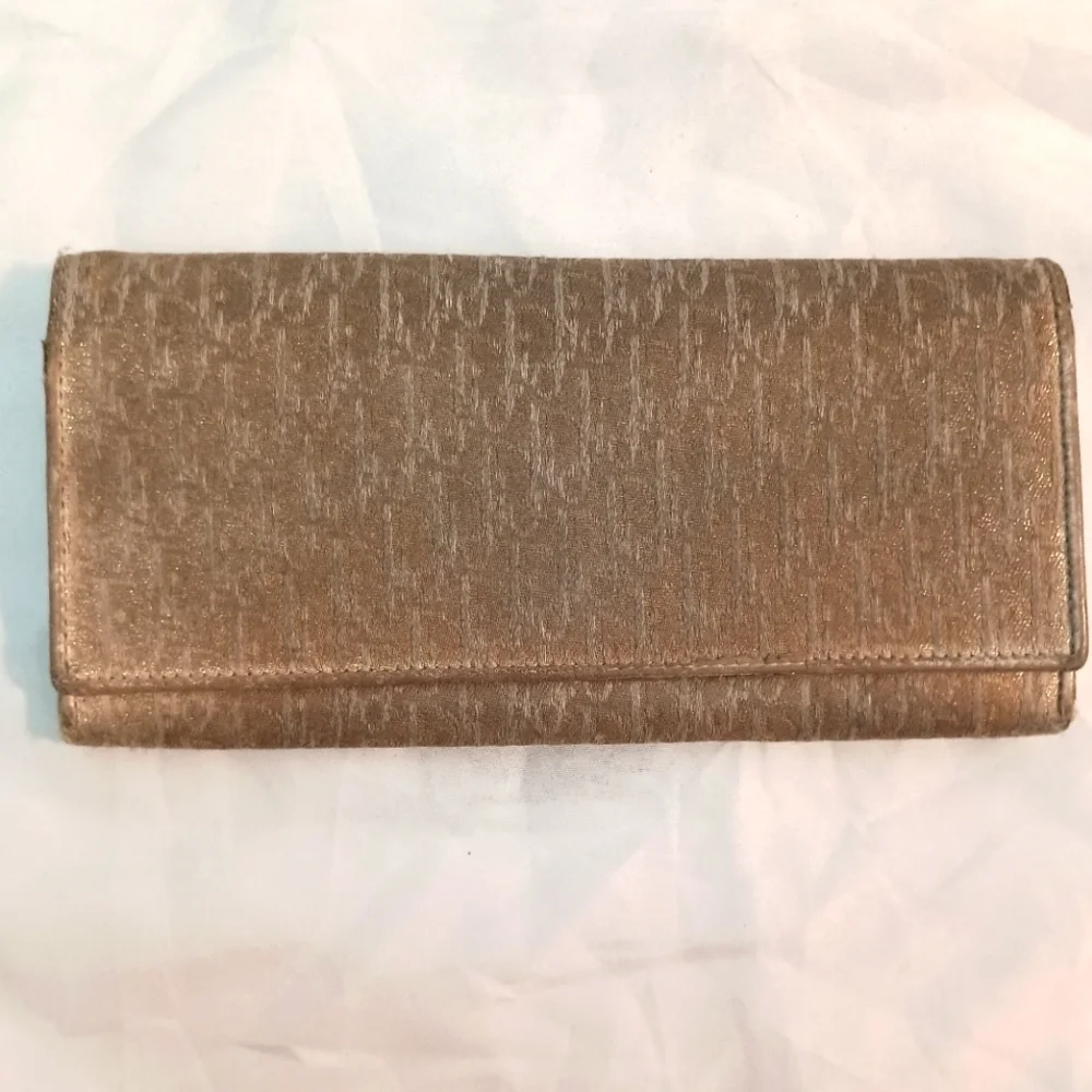 Vintage  Christian Dior Monogram Bifold Long Wallet